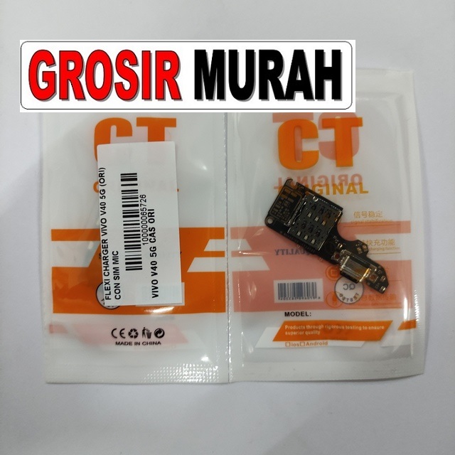 Jual Flexi Charger Vivo V40 5G Ori Fleksibel Flexible Fleksi Flexibel Flex Con Tc Connector Pcb Konektor cas papan charging