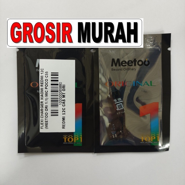 Jual Flexi Charger Xiaomi Redmi 12C Poco C55 Meetoo Ori Fleksibel Flexible Fleksi Flexibel Flex Con Tc Connector Pcb Konektor cas papan charging