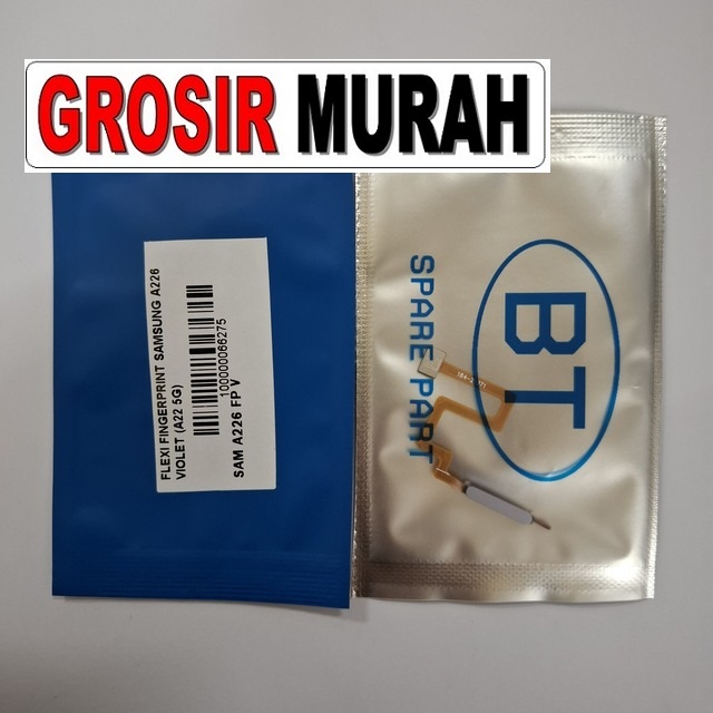 Flexi Fingerprint Samsung A226 Kompatibel A22 5G warna ungu (violet) original