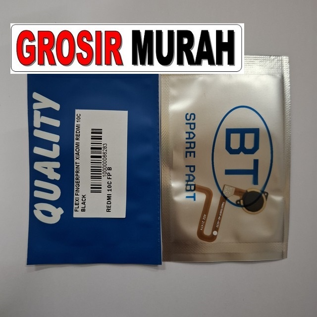 Flexi Fingerprint Xiaomi Redmi 10C warna hitam Original