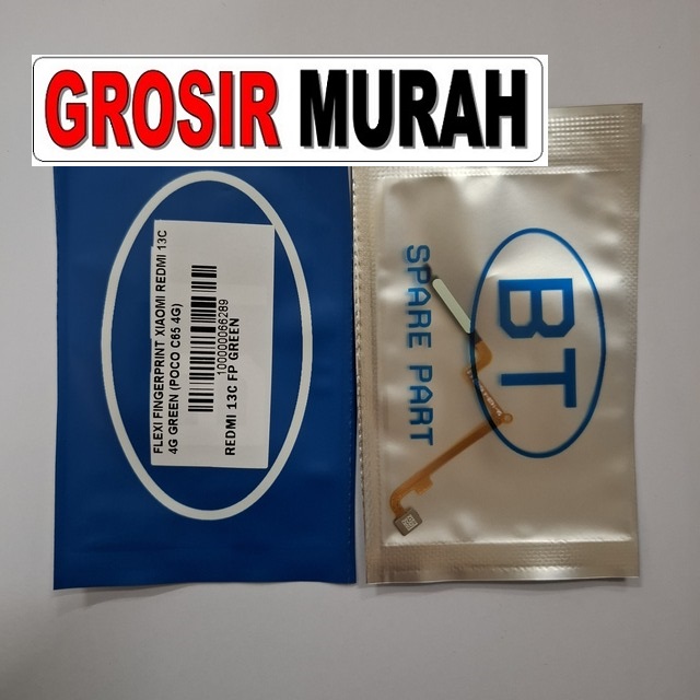 Flexi Fingerprint Xiaomi Redmi 13C 4G Kompatibel Poco C65 4G warna hijau Original