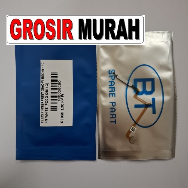 Flexi Fingerprint Xiaomi Redmi 13C 4G Kompatibel Poco C65 4G warna putih Original