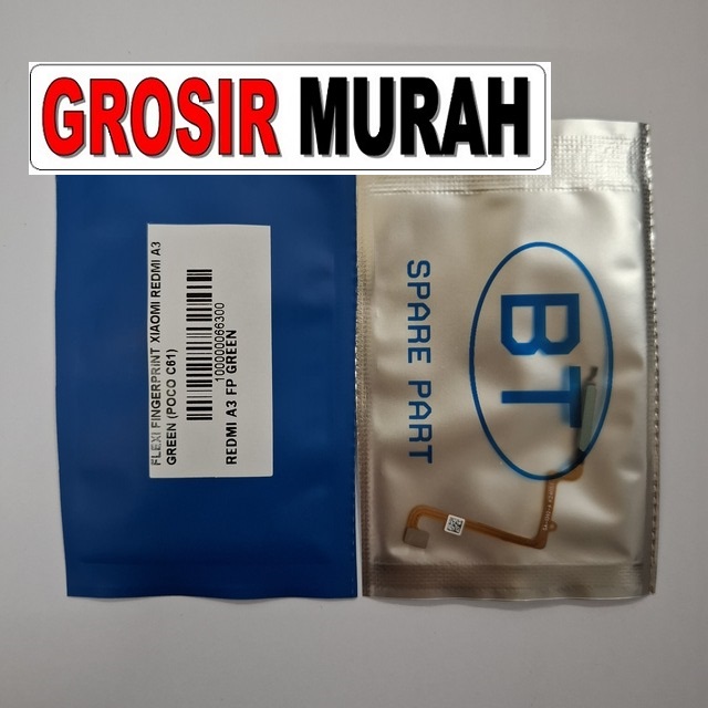 Flexi Fingerprint Xiaomi Redmi A3 Original Kompatibel Poco C61 warna hijau