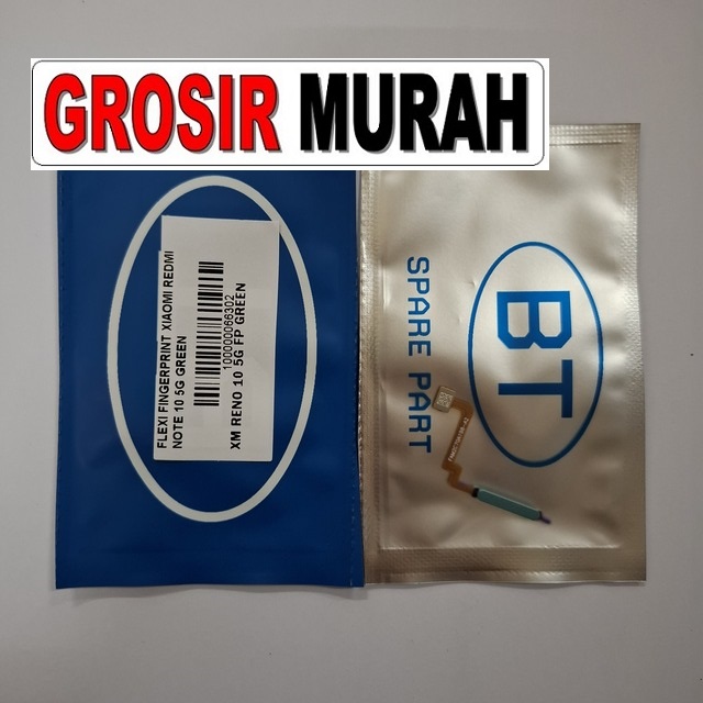 Flexi Fingerprint Xiaomi Redmi Note 10 5G warna hijau Original