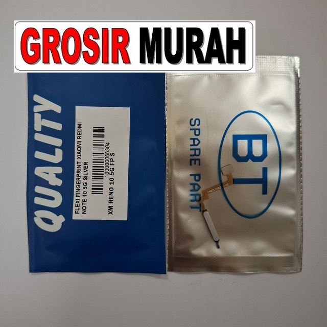 Flexi Fingerprint Xiaomi Redmi Note 10 5G warna silver Original