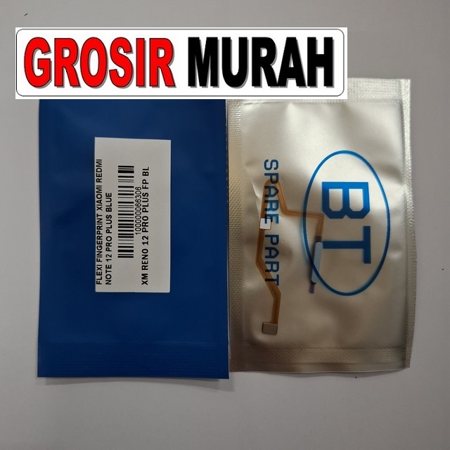 Flexi Fingerprint Xiaomi Redmi Note 12 Pro Plus warna biru Original
