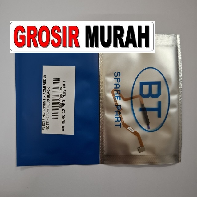 Flexi Fingerprint Xiaomi Redmi Note 12 Pro Plus warna hitam Original