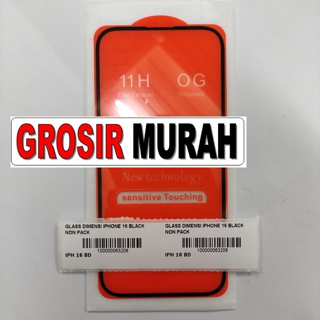 Jual Glass Dimensi Iphone 16 Anti Gores Full Screen Protector