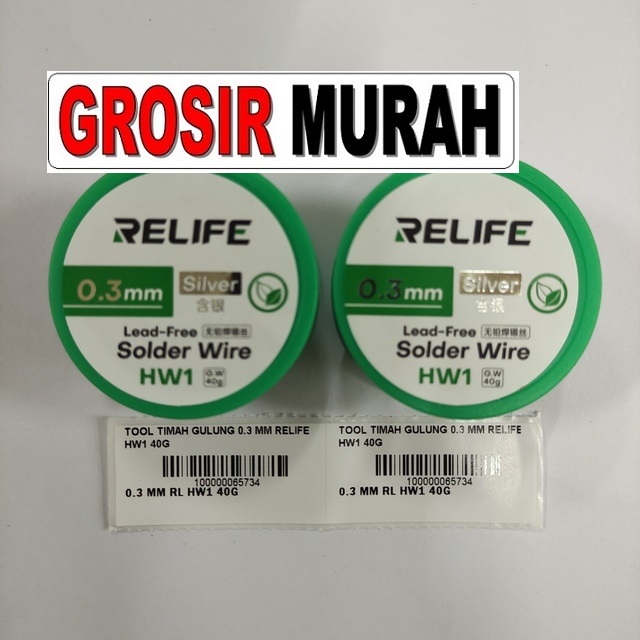 Jual Timah Gulung 0.3 Mm Relife Hw1 40G