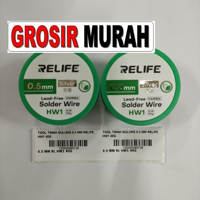 Jual Timah Gulung 0.5 Mm Relife Hw1 40G