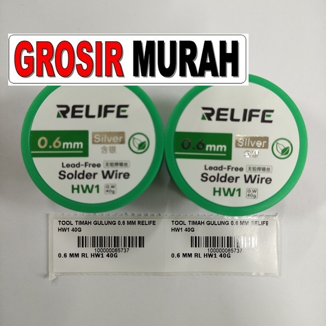 Jual Timah Gulung 0.6 Mm Relife Hw1 40G