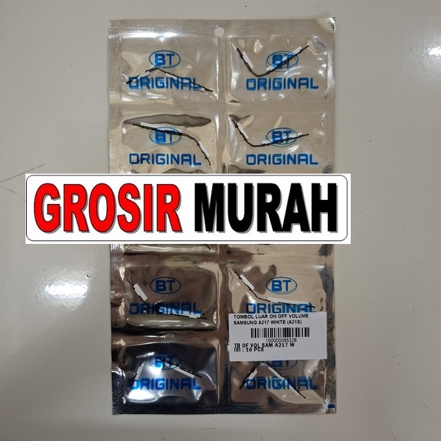 Tombol Luar On Off Volume Samsung A217 Original Kompatibel A21S warna putih