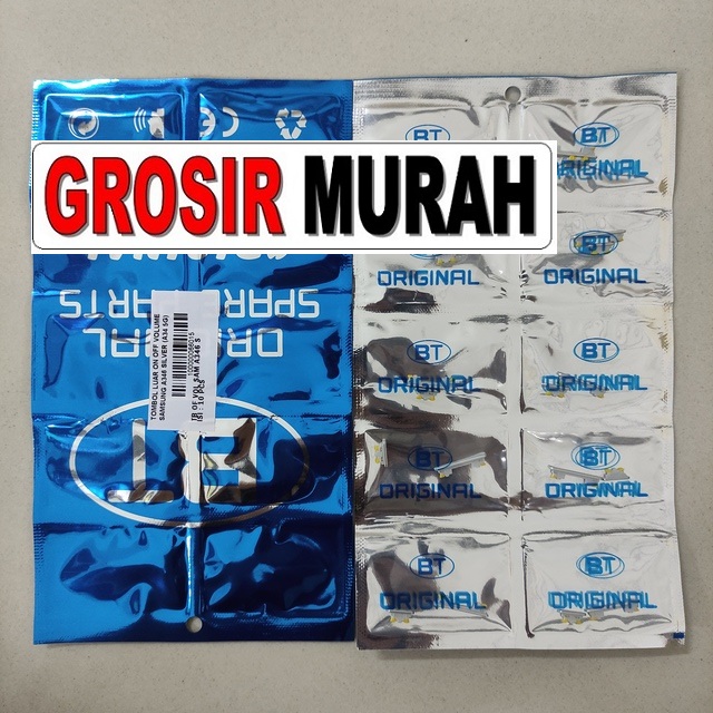 Tombol Luar On Off Volume Samsung A346 A34 5G Silver