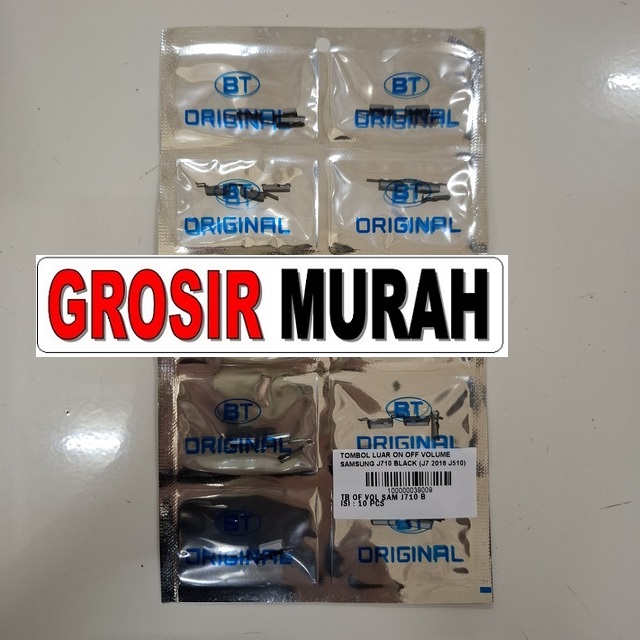 Tombol Luar On Off Volume Samsung J710 Original Kompatibel J7 2016 J510 warna hitam