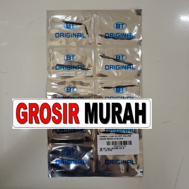 Tombol Luar On Off Volume Xiaomi Redmi 4X warna hitam Original