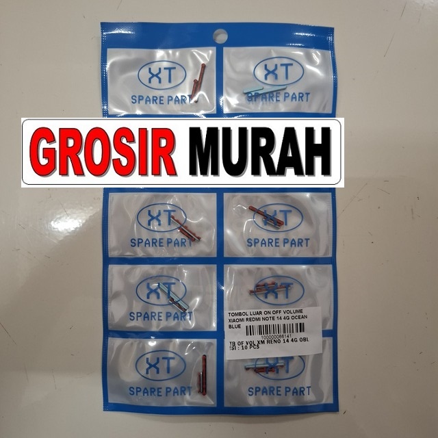 Tombol Luar On Off Volume Redmi Note 14 4G warna ocean blue - Presisi, Original