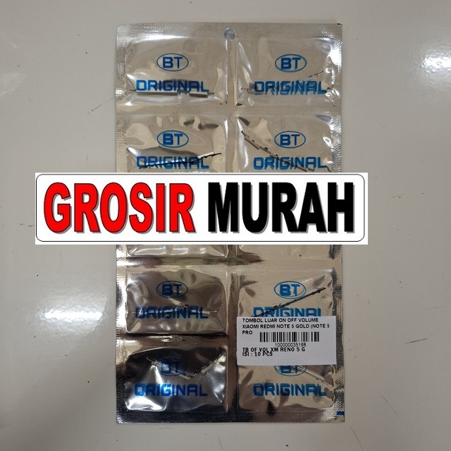 Tombol Luar On Off Volume Xiaomi Redmi Note 5 Original Kompatibel Note 5 Pro warna gold