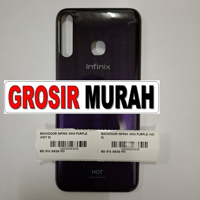 Backdoor Infinix X650 Ungu Hot 8 – Cerah dan premium