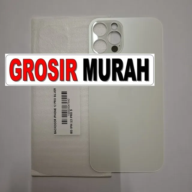 Backdoor iPhone 12 Pro Silver OEM – Cerah dan presisi