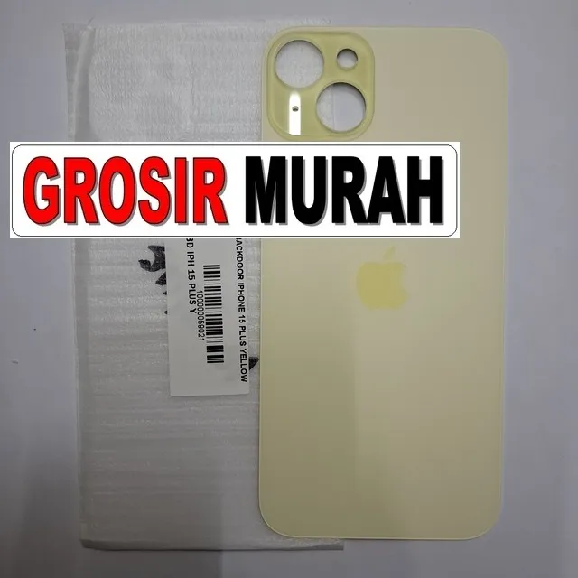 Backdoor iPhone 15 Plus Yellow OEM Cocok Semua Warna Frame