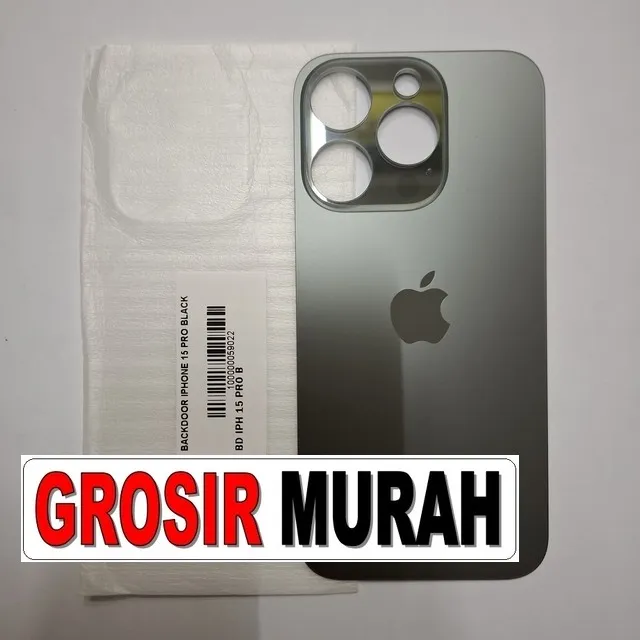 Backdoor iPhone 15 Pro Hitam OEM – Presisi dan elegan