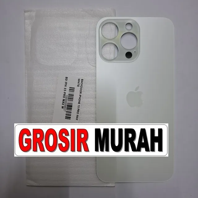 Backdoor iPhone 15 Pro Max Putih OEM – Cerah dan elegan