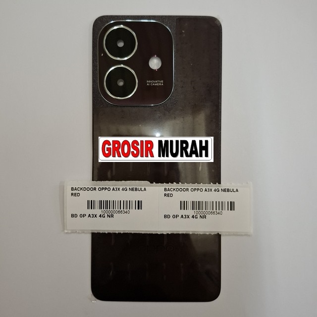 Backdoor Oppo A3X 4G Warna Nebula Red
