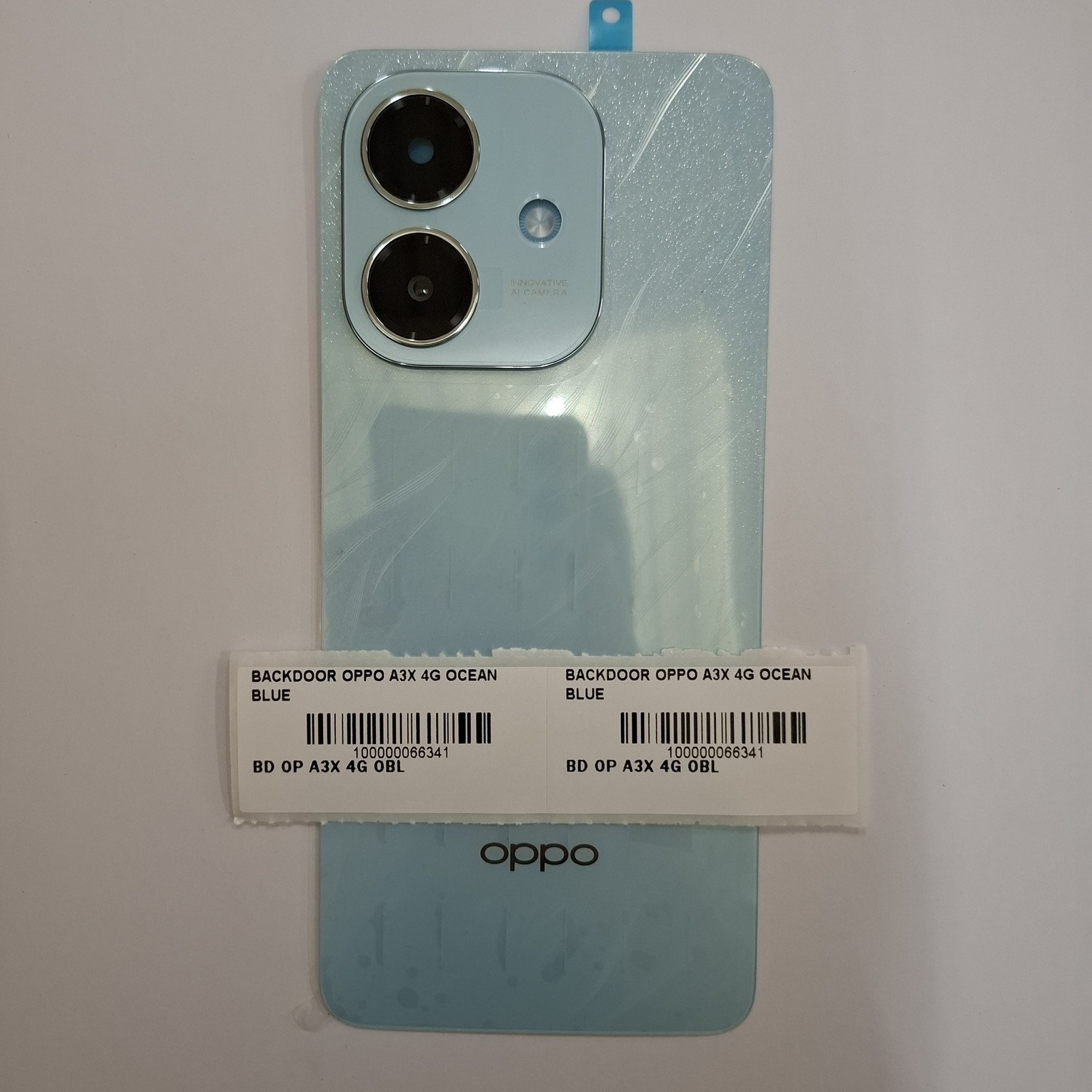 Backdoor Oppo A3X 4G Warna Ocean Blue