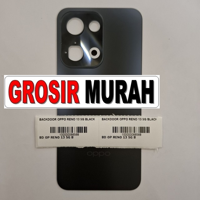 Backdoor Oppo Reno 13 5G OEM Hitam – Tutup belakang presisi dan tahan benturan