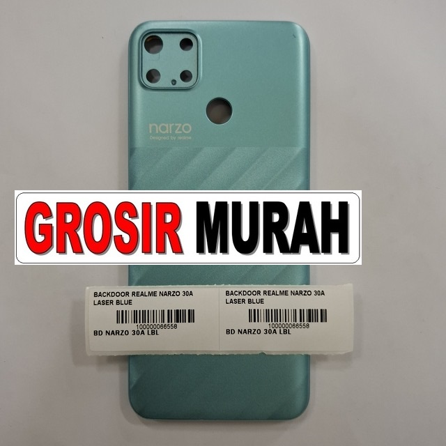 Backdoor Realme Narzo 30A OEM Laser Blue – Cover belakang tahan gores dan ringan