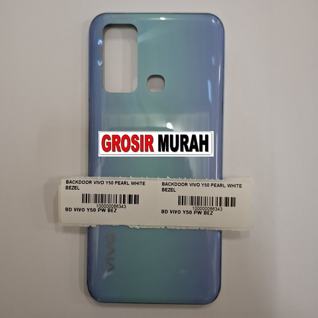 Backdoor Vivo Y50 with Bezel warna Pearl White