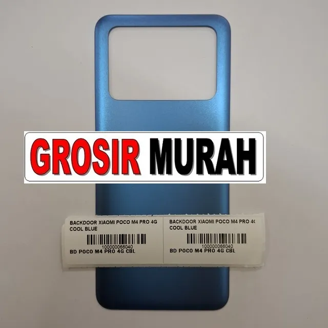 Backdoor Xiaomi Poco M4 Pro 4G warna Cool Blue