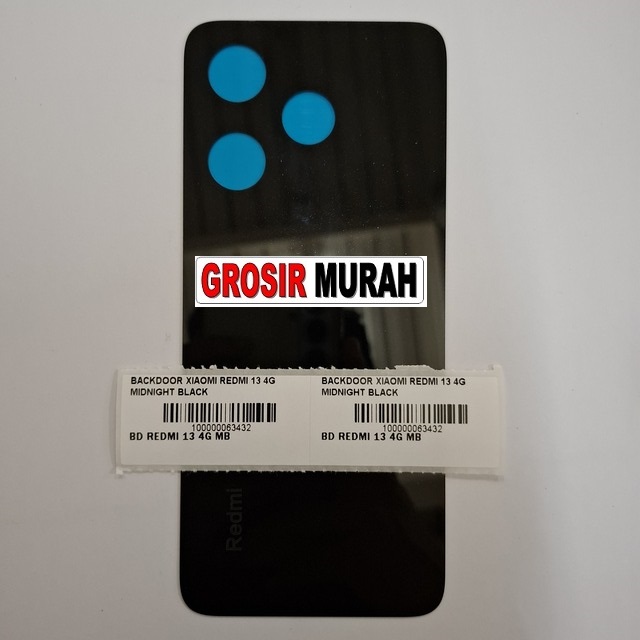 Backdoor Xiaomi Redmi 13 4G warna Midnight Black