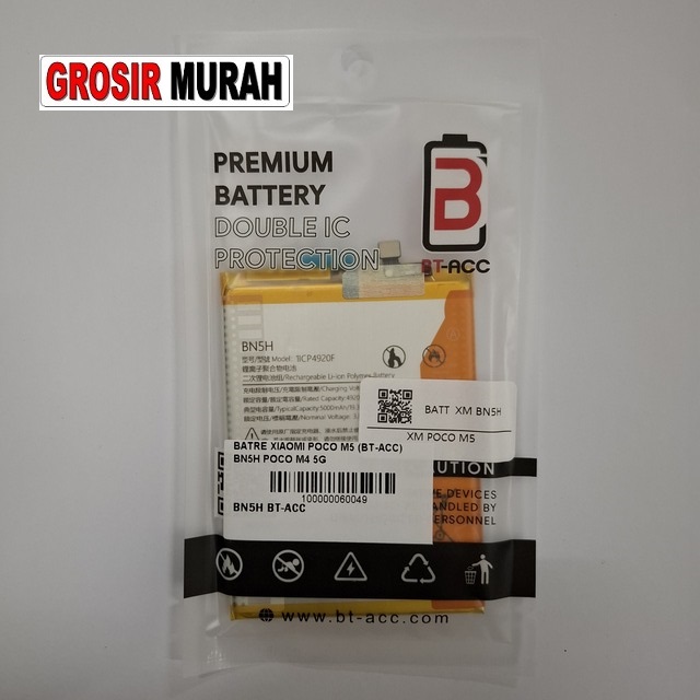 Baterai Xiaomi Poco M5 Bt-Acc Bn5H Poco M4 5G Original Tahan Lama
