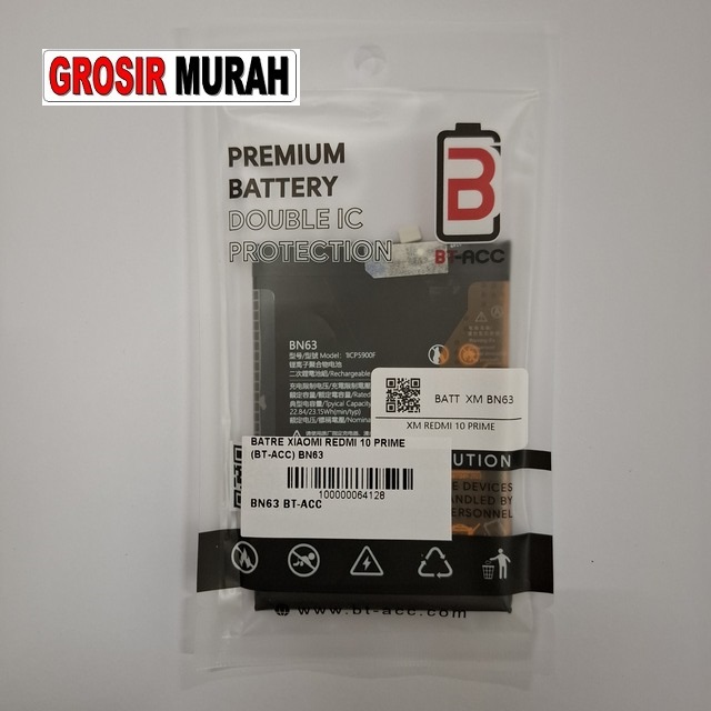 Baterai Xiaomi Redmi 10 Prime BN63 BT-ACC dengan kualitas tinggi dan daya tahan lama