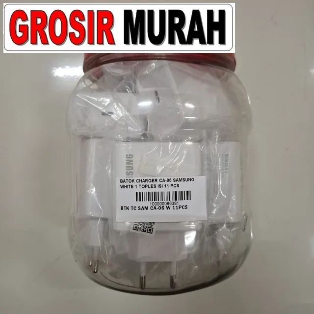 Batok Charger CA-06 Samsung White 1 Toples Isi 11 Pcs