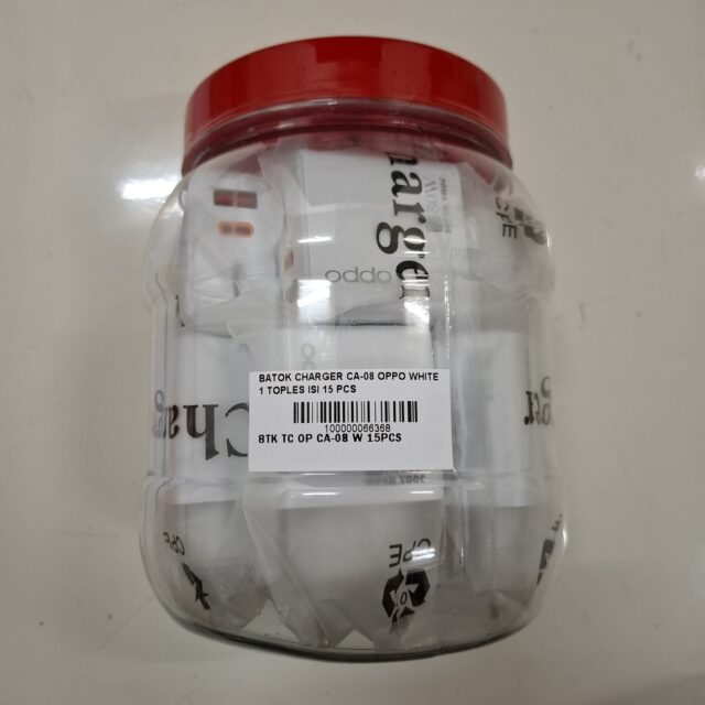 Batok Charger Ca-08 Oppo White 1 Toples Isi 15 Pcs