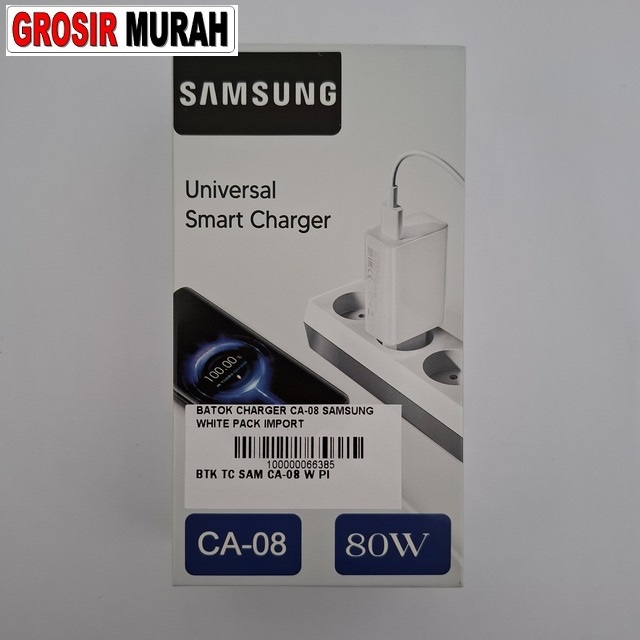 Batok Charger Ca-08 Samsung White Pack Import