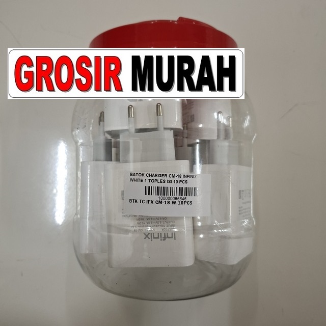Batok Charger CM-18 Infinix Toples Isi 10 Pcs – Grosir charger murah OEM