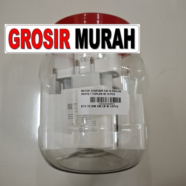 Charger CM-18 Realme Toples OEM – Charger murah isi 10 pcs