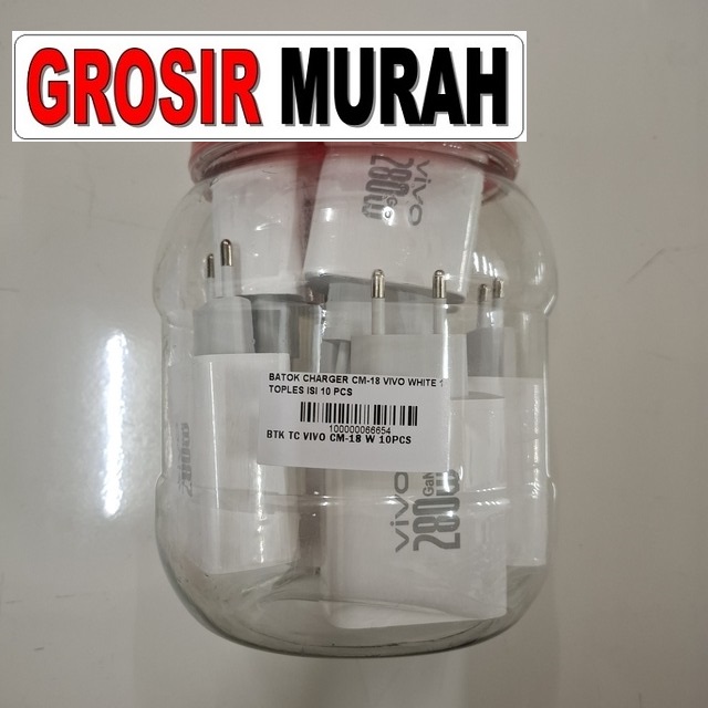 Charger CM-18 Vivo OEM – Paket toples charger isi banyak
