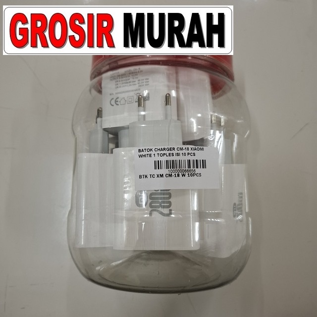 Batok Charger CM-18 Xiaomi Putih – Grosir toples isi sepuluh