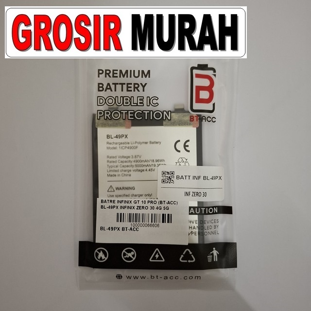 Batre Infinix GT 10 Pro BL-49PX BT-Acc Kompatibel Zero 30 dan Note 30 Pro