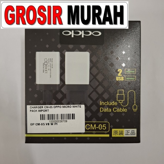 Charger CM-05 Oppo Micro White Pack Import