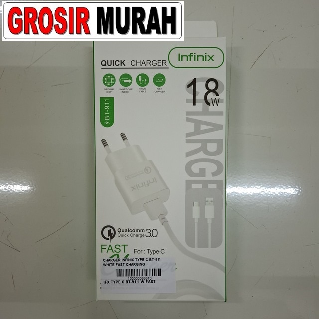 Charger Infinix Type C Bt-911 White Fast Charging