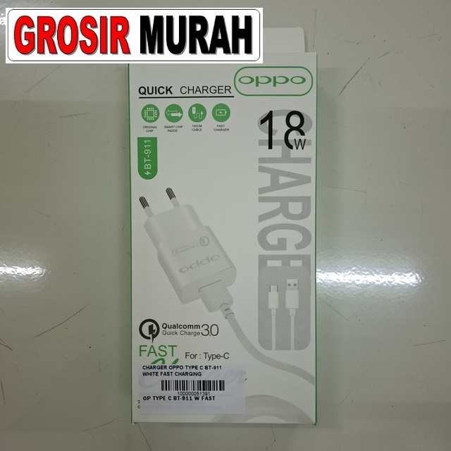 Charger Oppo Type C Bt-911 White Fast Charging