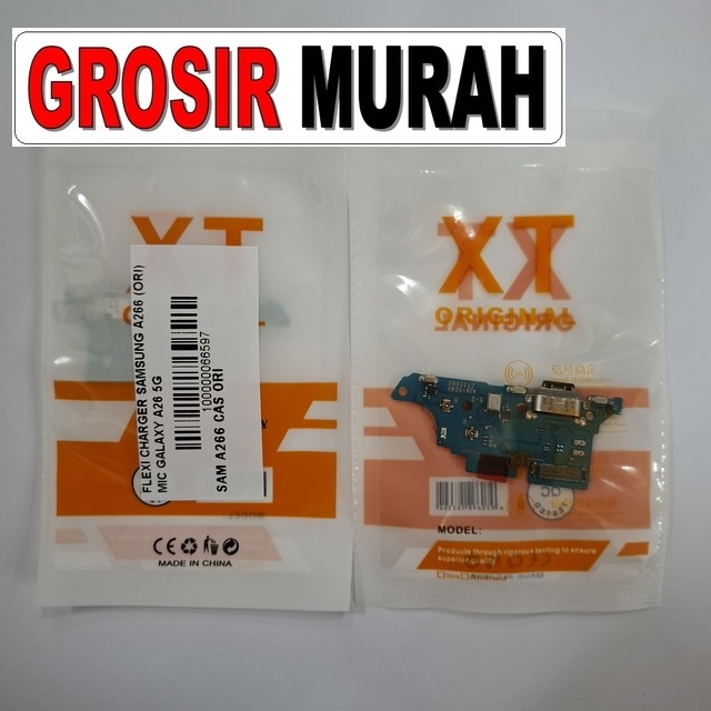 Flexi Charger Samsung A266 original dengan mic untuk Galaxy A26 5G