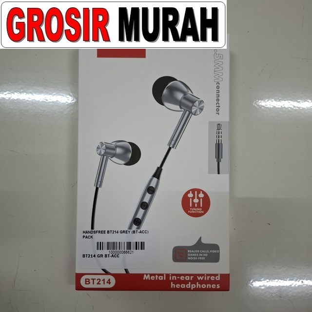 Handsfree BT214 BT-Acc Audio Jernih dan Desain Nyaman