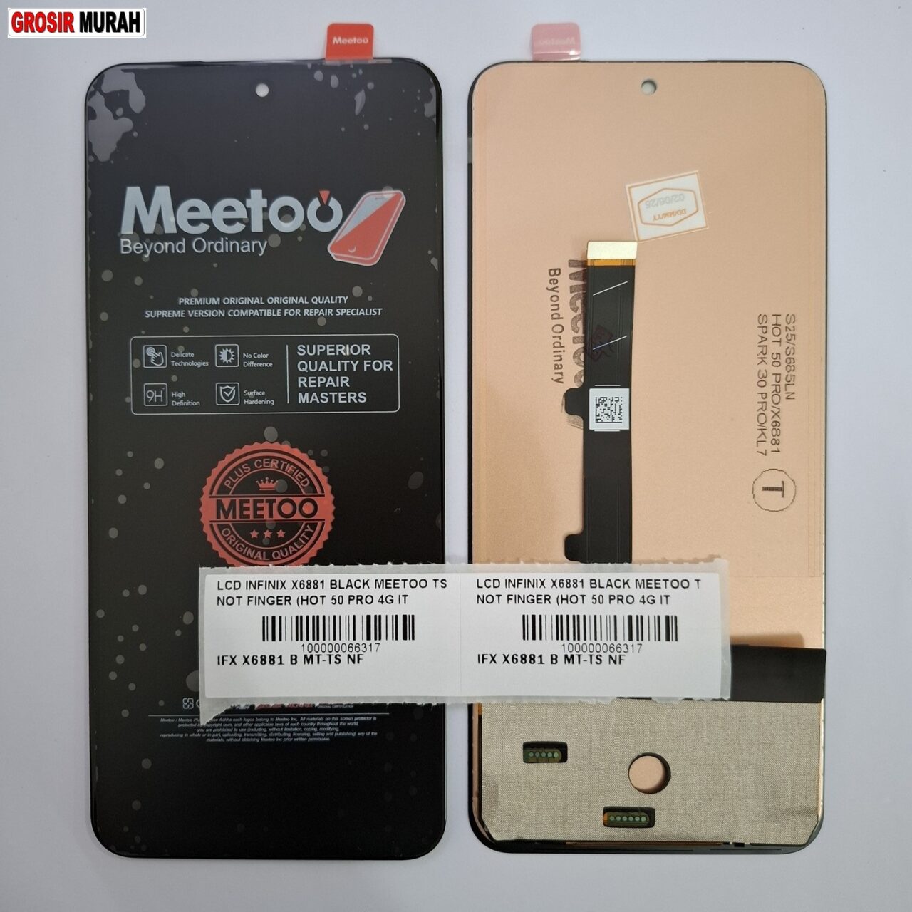 LCD Infinix X6881 merek Meetoo - Fullset Layar Sentuh Kompatibel Hot 50 Pro 4G