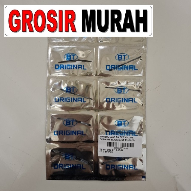 Tombol Luar On Off Volume Oppo A15 Black (a15s A35 2021)